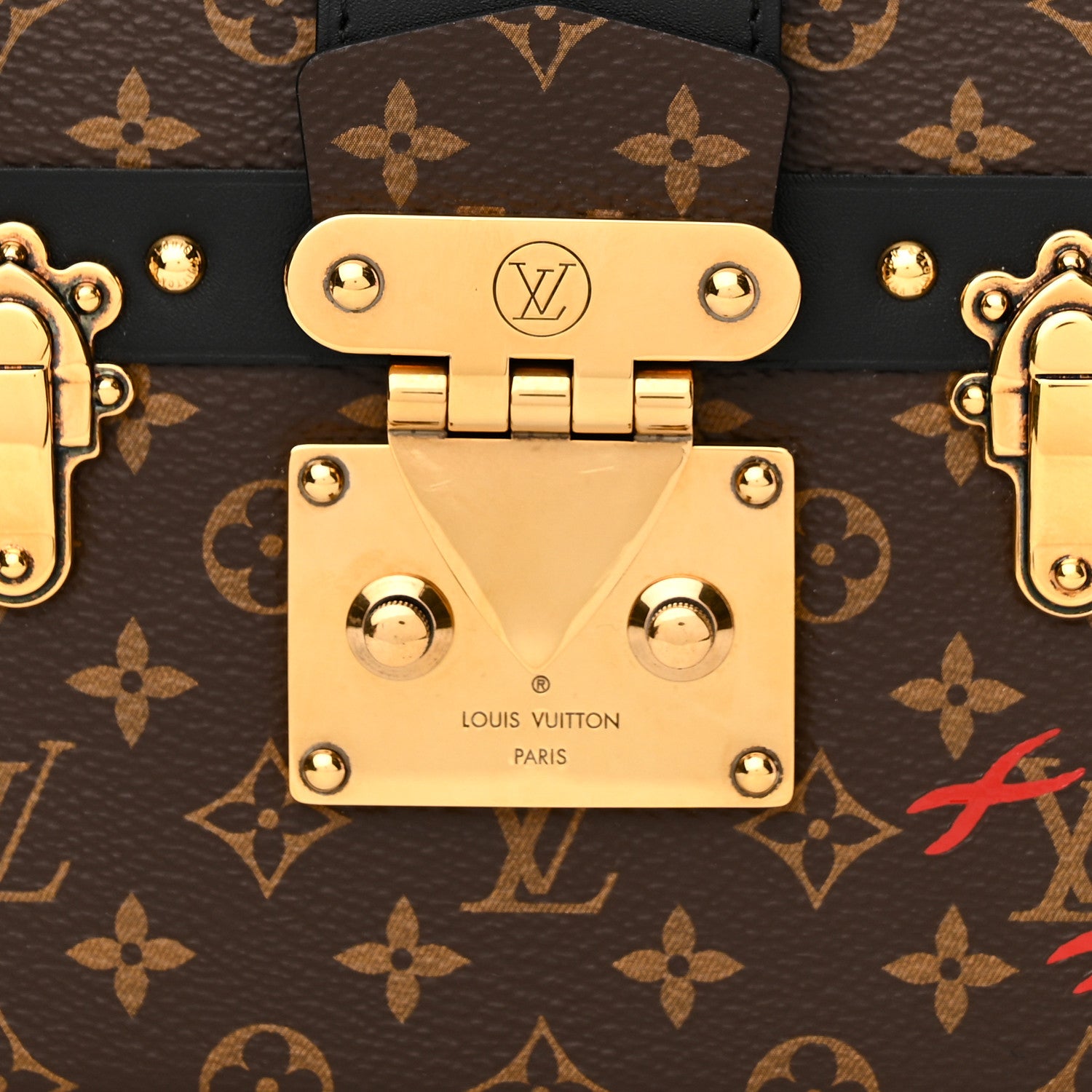 Louis Vuitton Monogram Petite Malle Black 8 of 11