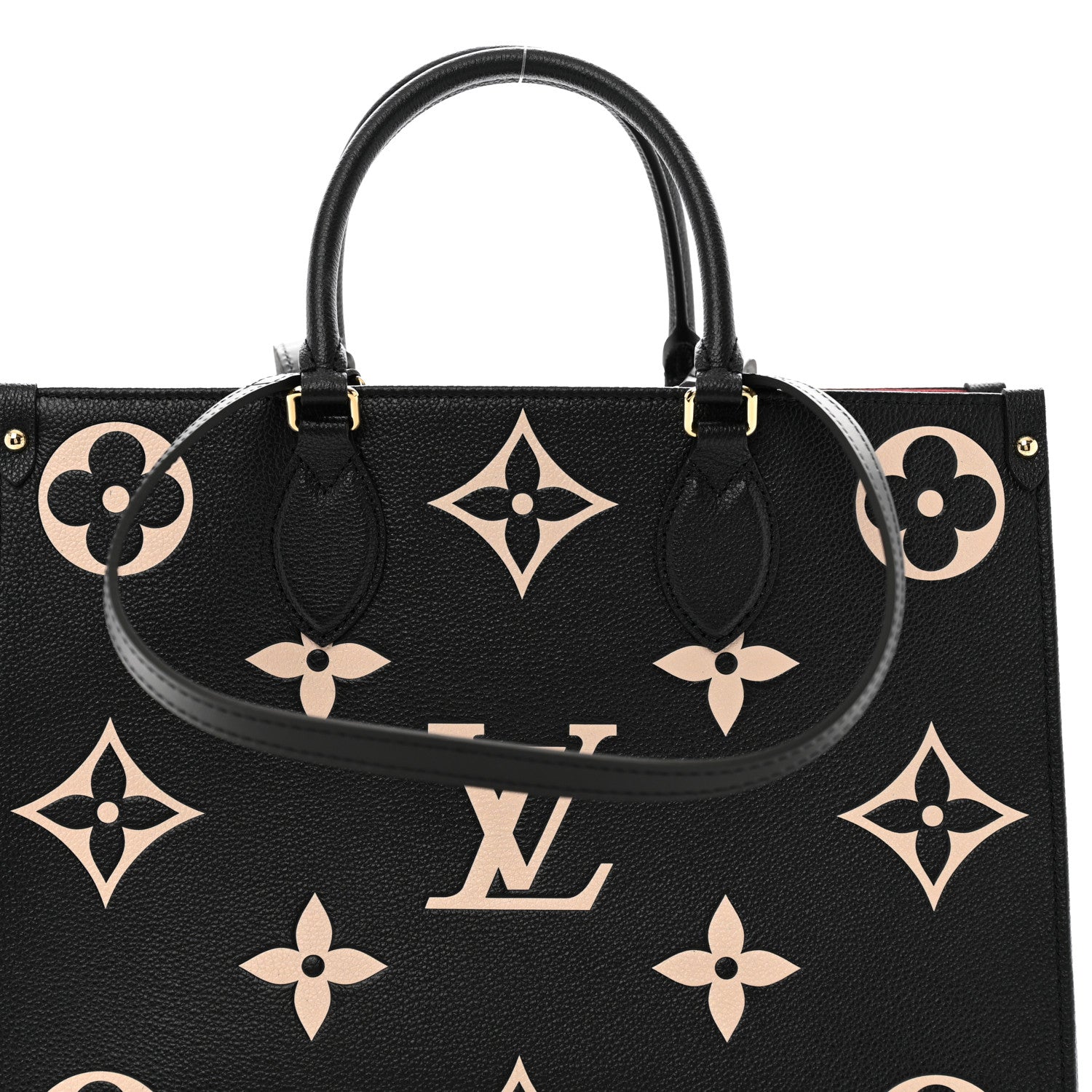 Louis Vuitton Empreinte Monogram Giant Onthego MM Black Beige 7 of 9