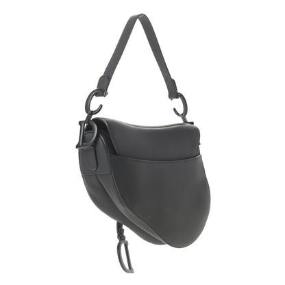 Christian Dior Ultra Matte Calfskin Saddle Bag Black 3 of 12