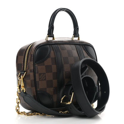 Louis Vuitton Damier Ebene Valisette Souple BB Black 3 of 10