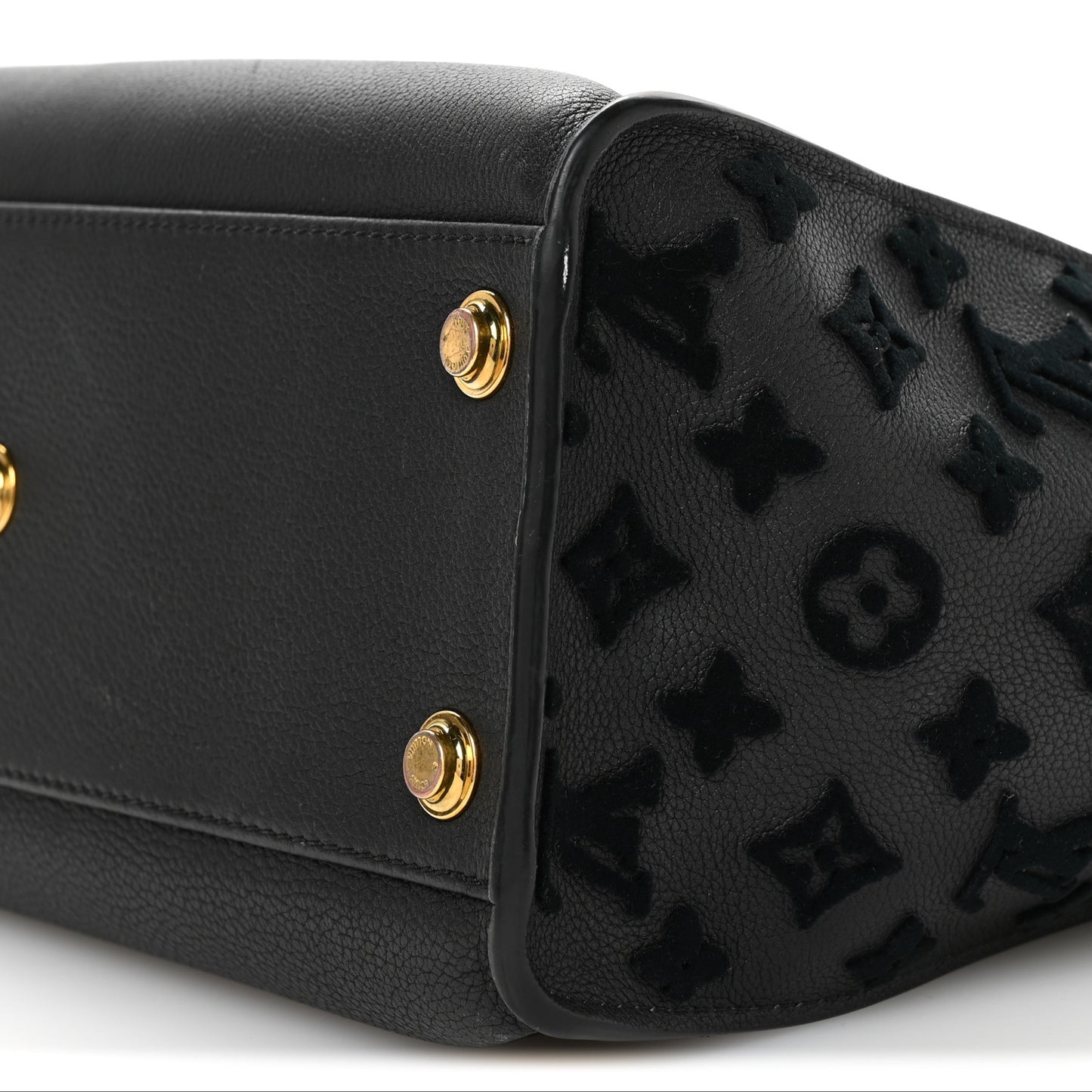 Calfskin Monogram Tufting On My Side Black