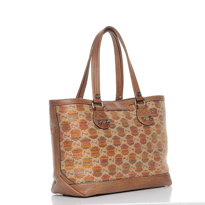 Gucci Straw Libeccio Monogram Large Sunset Tote Multicolor 3 of 8