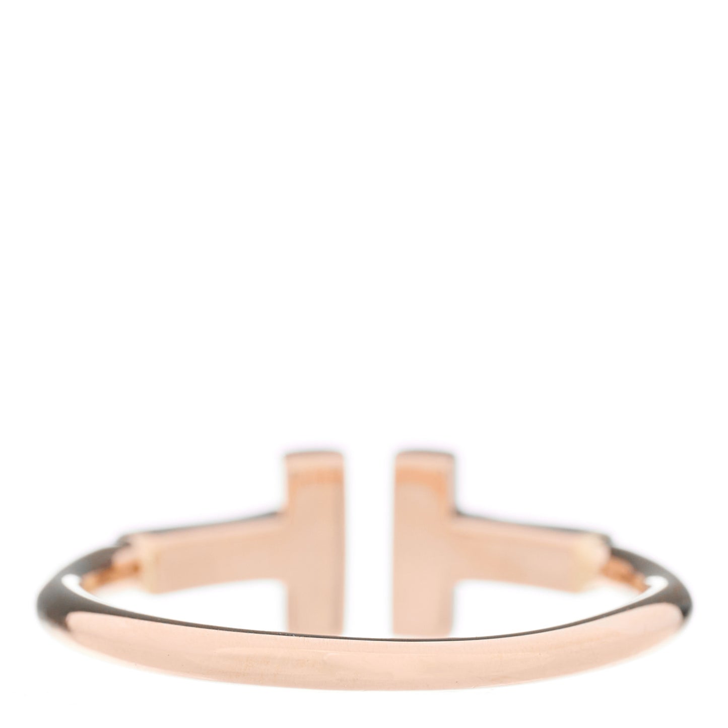 18K Rose Gold T Wire Ring 49 5