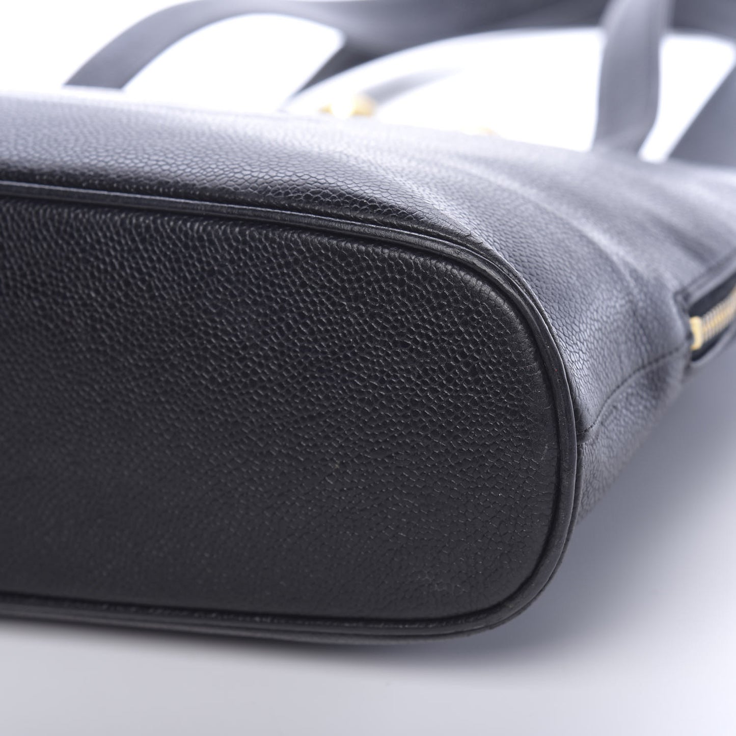 Caviar Large CC Shoulder Bag Black