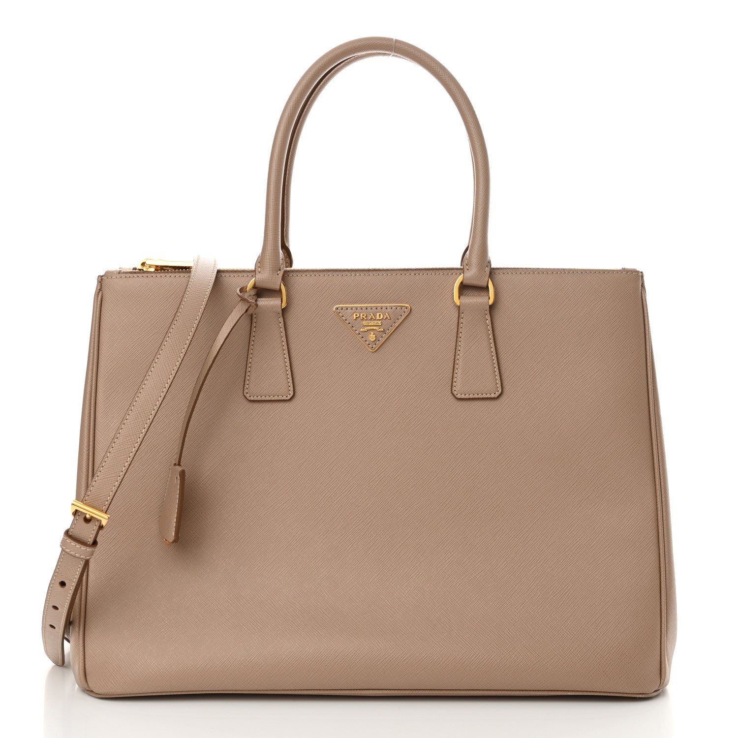 Prada Saffiano Lux Large Galleria Double Zip Tote Cammeo 1 of 11