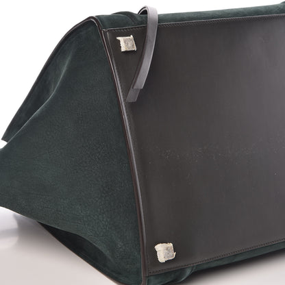 Celine Nubuck Medium Phantom Luggage Bottle Green 12 of 13