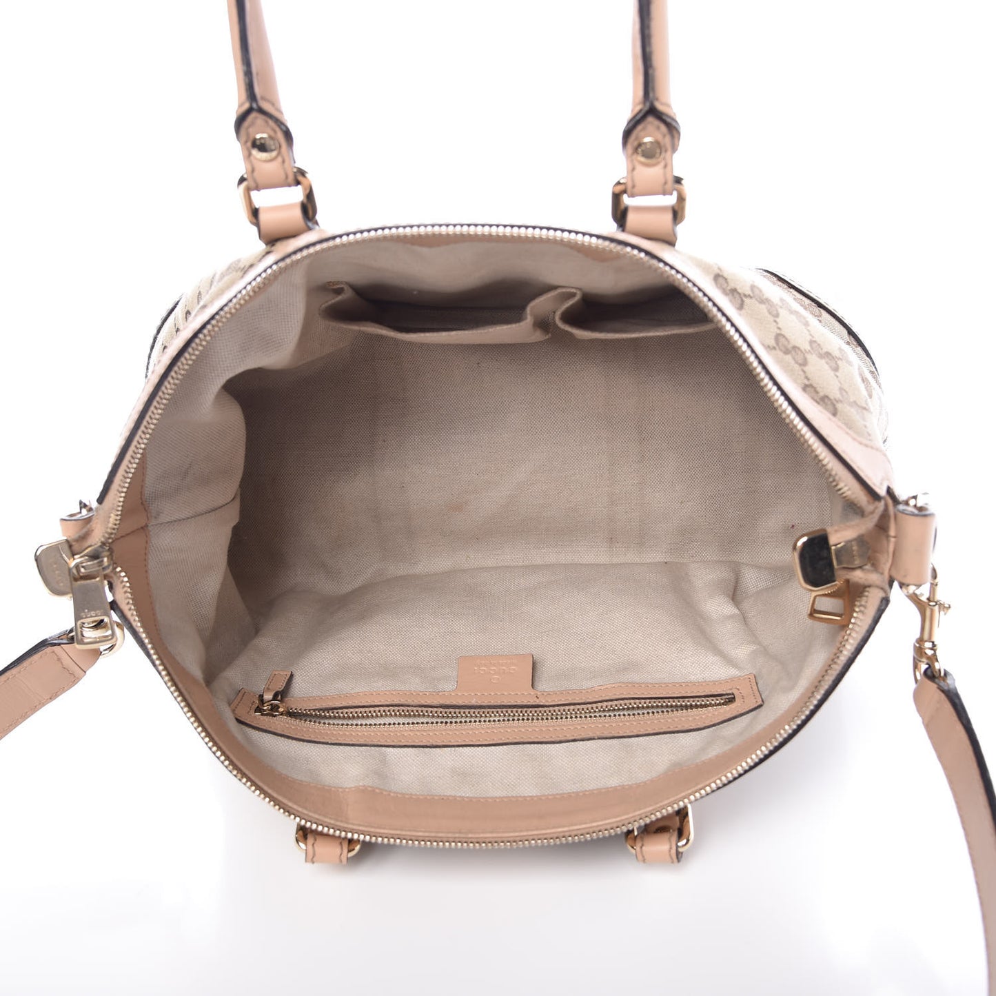 Monogram Vintage Web Medium Top Handle Bag Beige