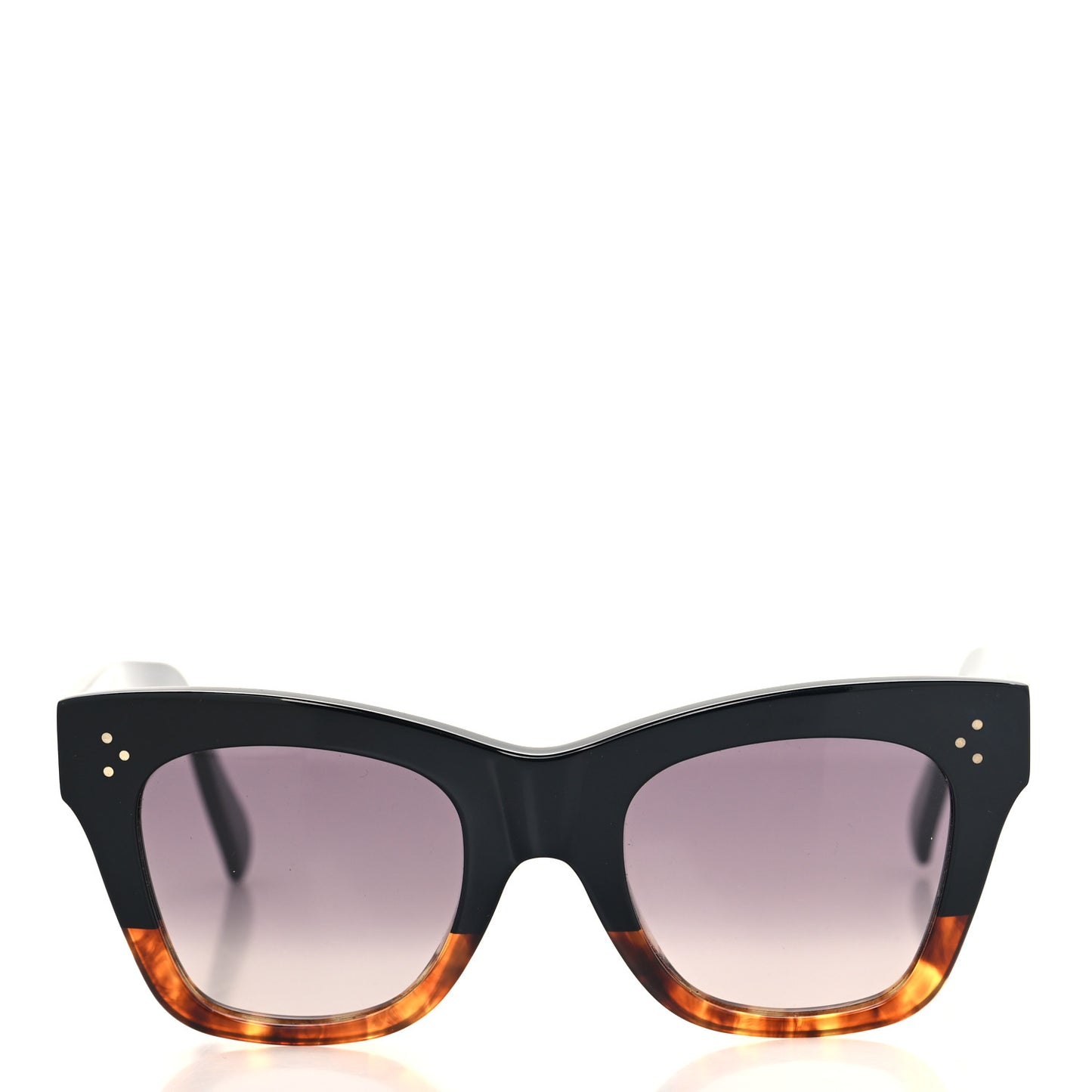 Acetate Polarized Cat Eye Sunglasses CL4004IN Havana Black
