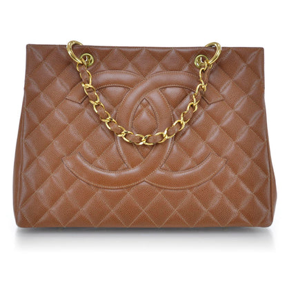 Chanel Caviar Quilted Timeless CC Tote Brown 1 of 10