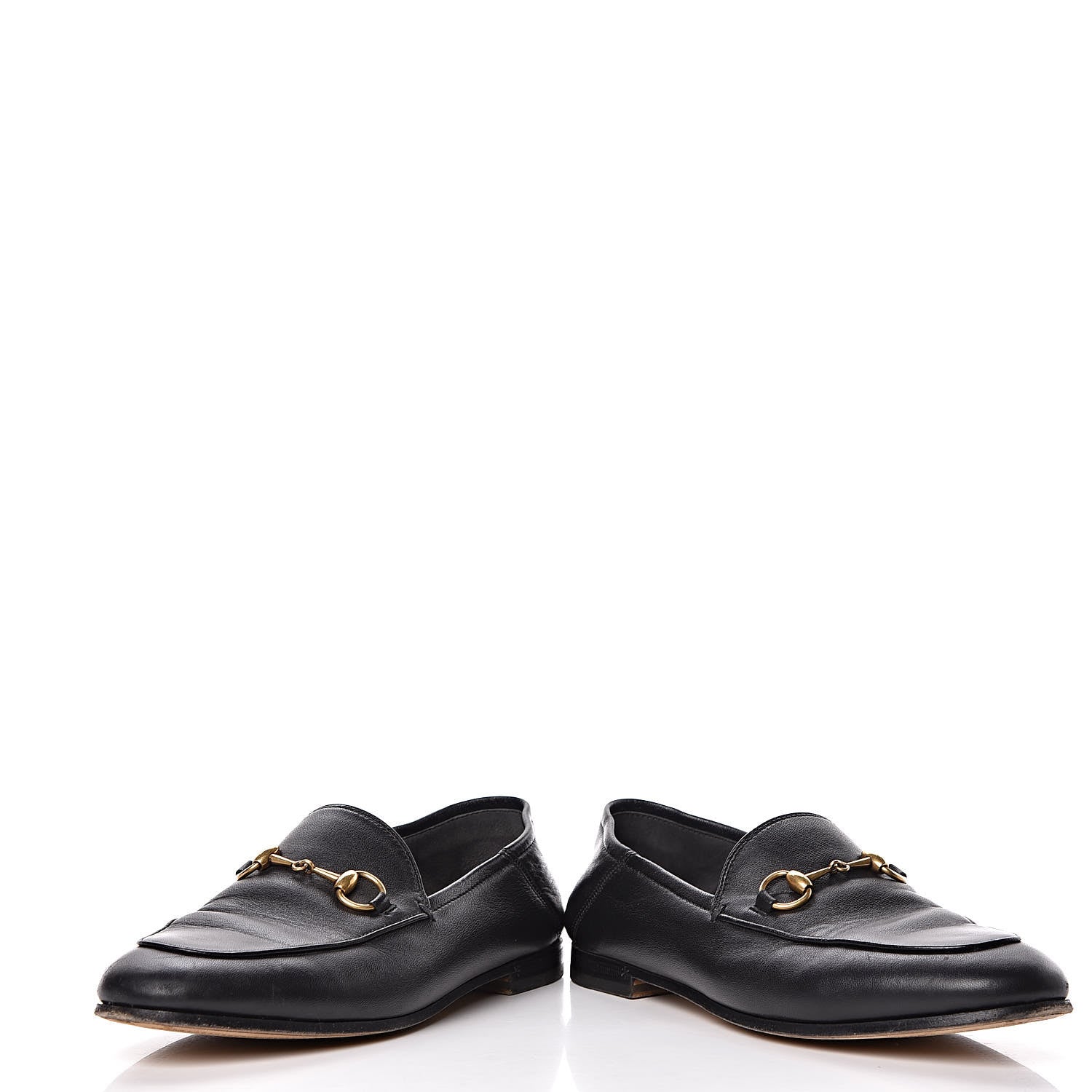 Gucci Lambskin Womens Brixton Horsebit Loafers 36 Black 6 of 16