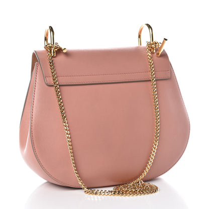 Chloe Suede Smooth Calfskin Drew Shoulder Bag Misty Rose 3 of 11