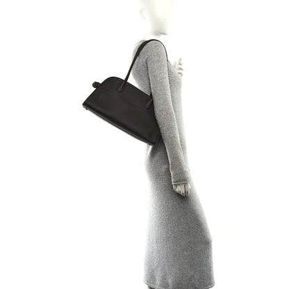 The Row Matte Grained Calfskin Margaux Shoulder 12 Deep Brown 2 of 9