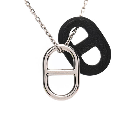 Hermes Swift O'Maillon Pendant Necklace Black 4 of 6