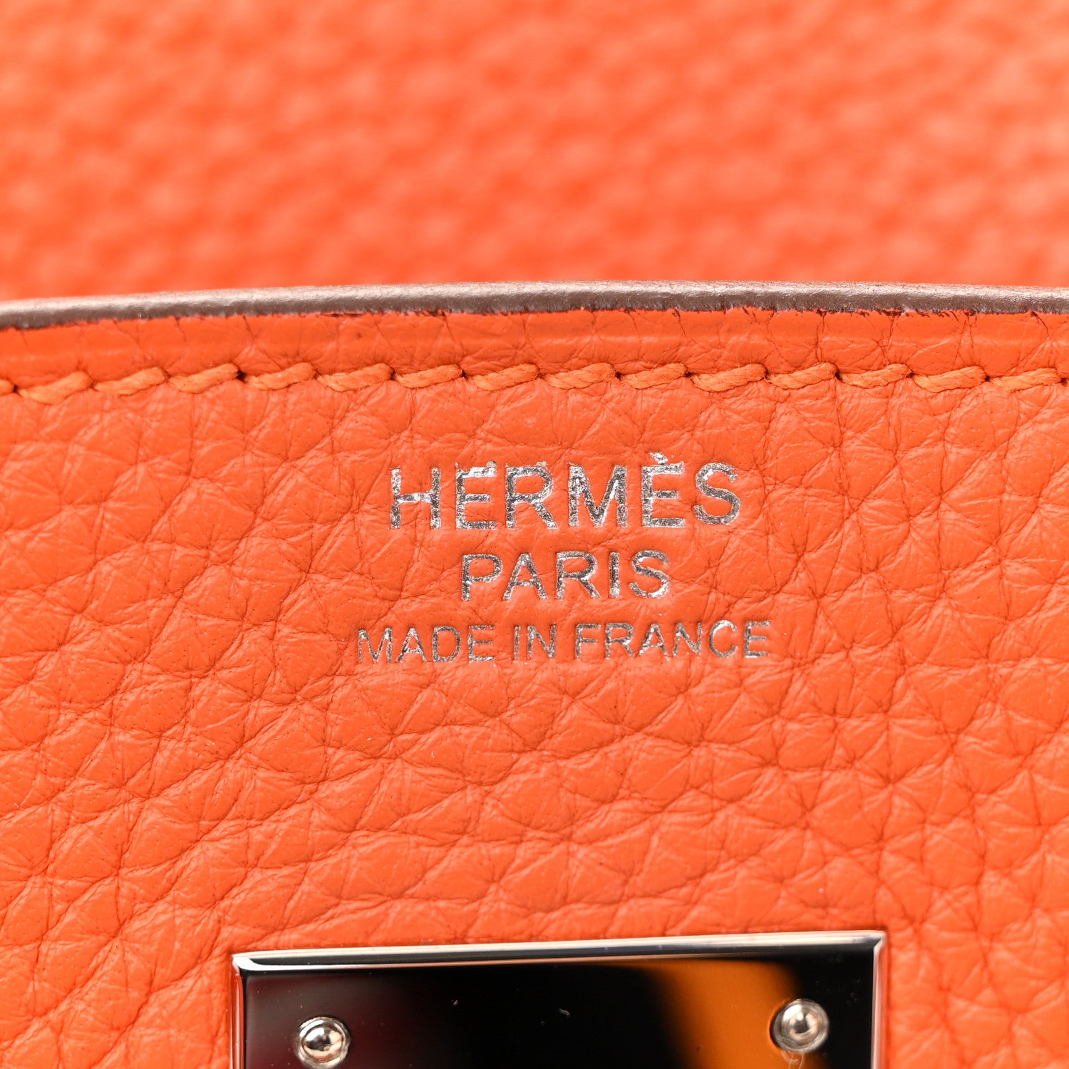 Hermes Taurillon Clemence Birkin 30 Feu 6 of 16