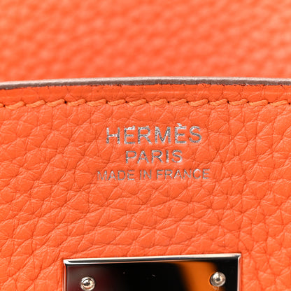 Hermes Taurillon Clemence Birkin 30 Feu 6 of 16