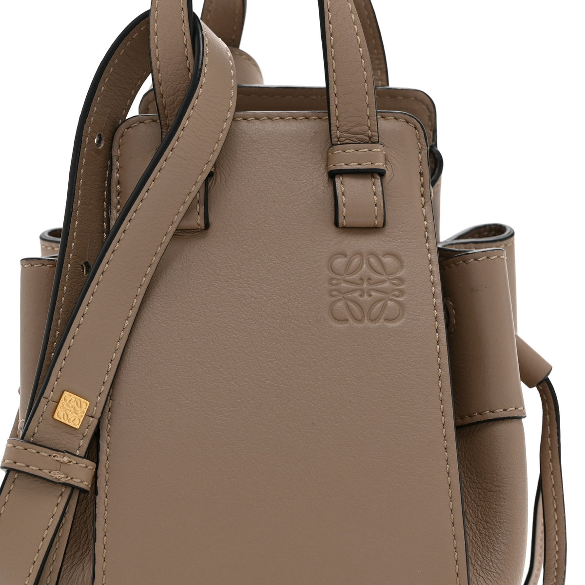 Loewe Calfskin Mini Hammock Shoulder Bag Light Oat 8 of 10