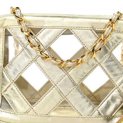 Chanel Metallic Lambskin PVC Tassel Camera Case Gold 8 of 10
