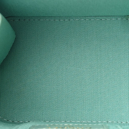 Chanel Iridescent Caviar Quilted Mini Pearl On Top Vanity Case With Chain Green 5 of 11