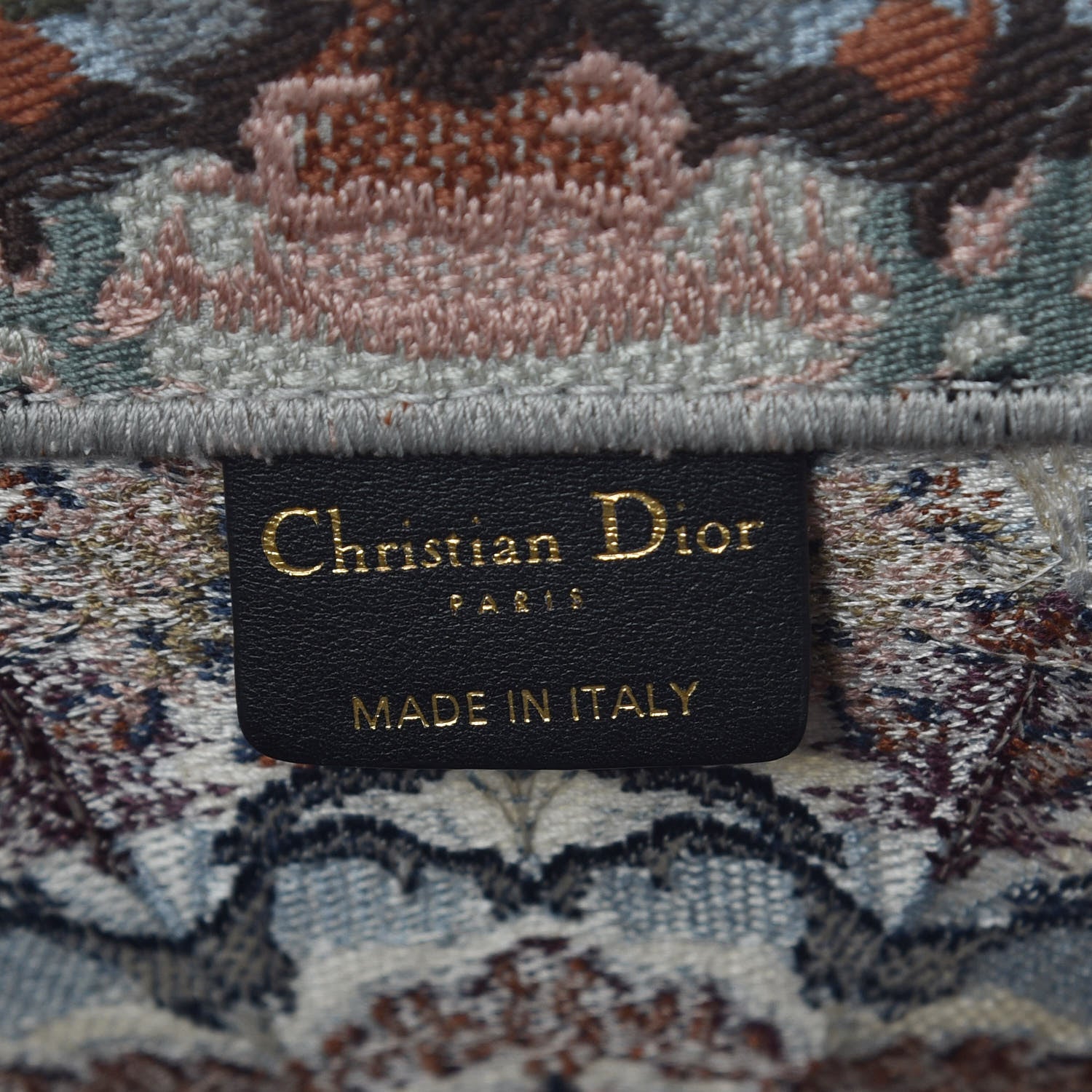 Christian Dior Canvas Embroidered KaleiDioroscopic Book Tote Multicolor 6 of 7