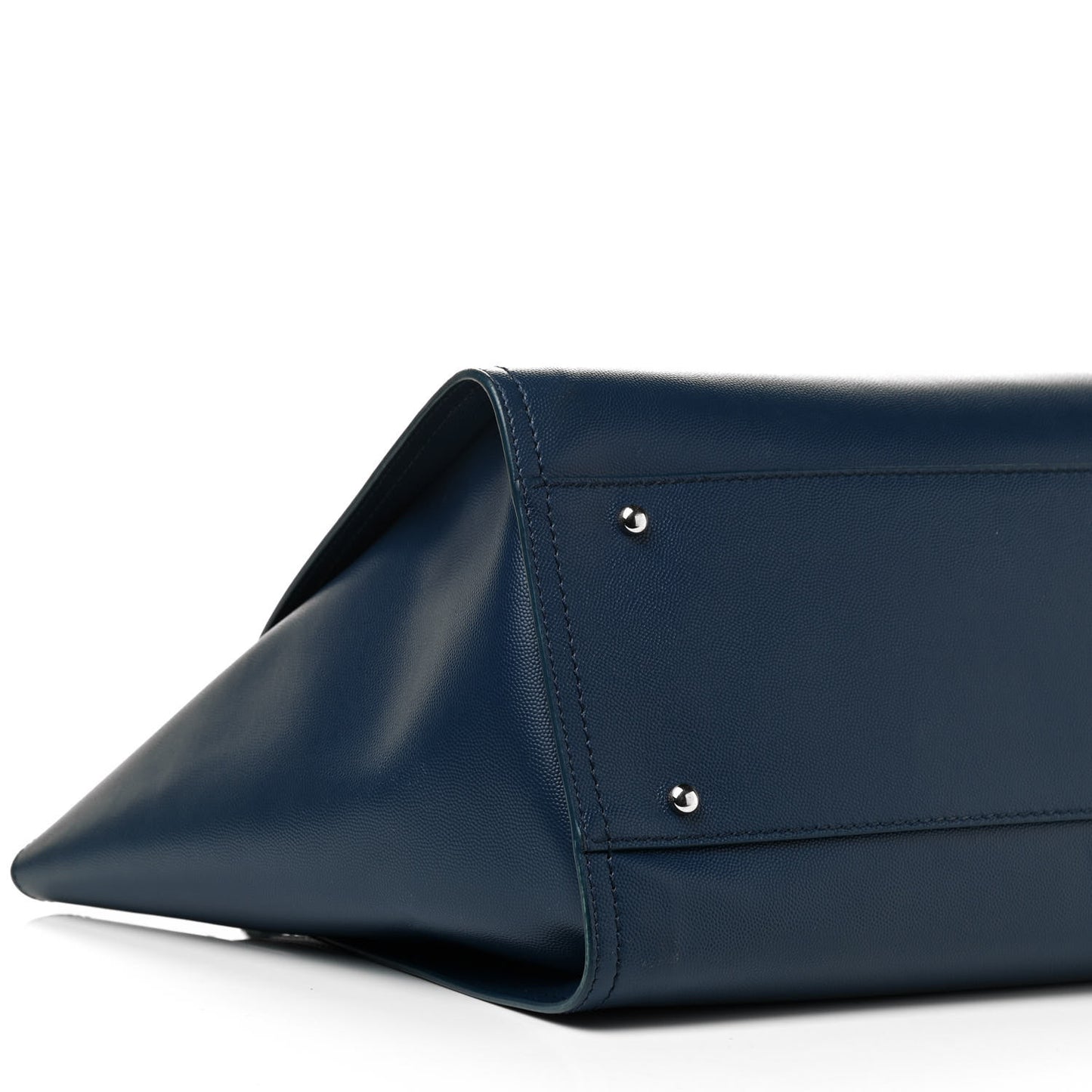 Caviar Medium Studded Deauville Tote Blue