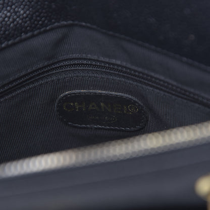Chanel Caviar Flap Shoulder Bag Black 6 of 10