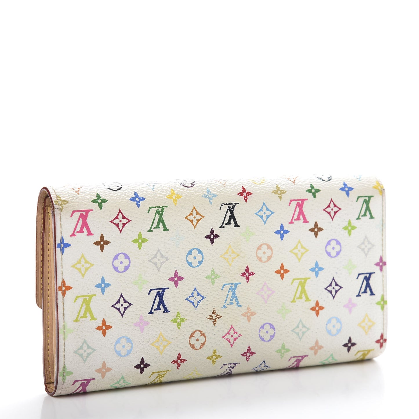 Monogram Multicolor Sarah Wallet White