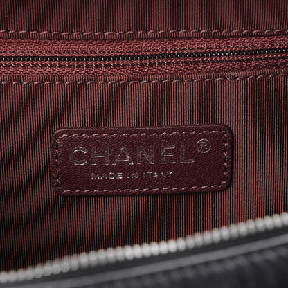 Chanel Glazed Calfskin Small Coco Boy Camera Case Black 6 of 8
