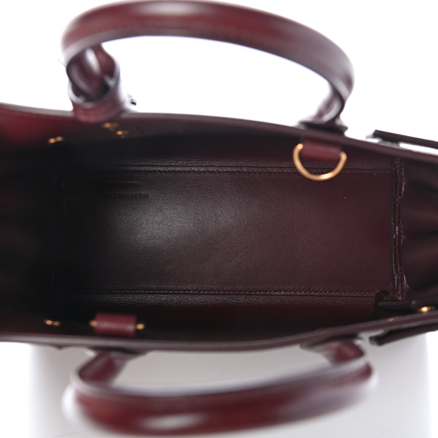 Saint Laurent Calfskin Nano Sac De Jour Dark Amaranto 5 of 12