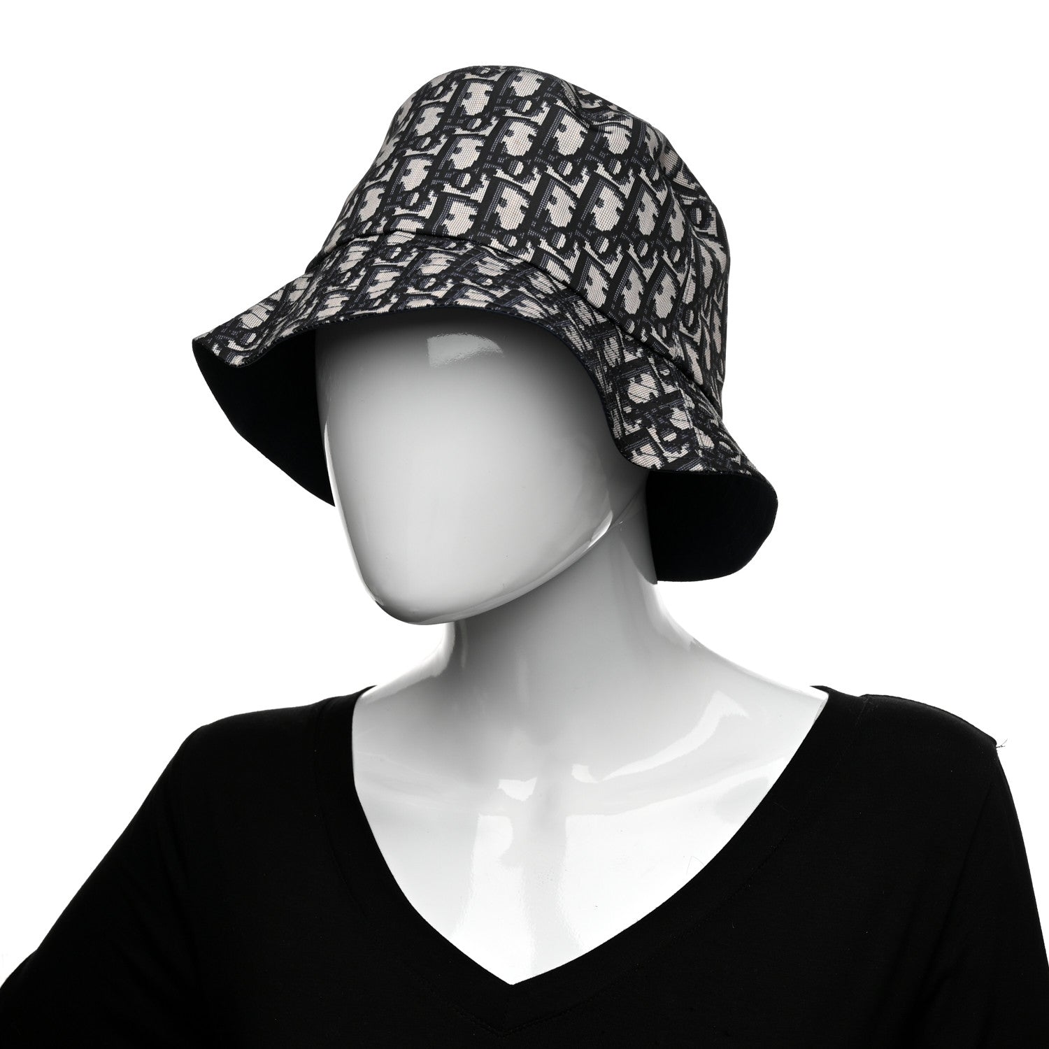 Christian Dior Oblique Jacquard Bucket Hat Blue 2 of 11