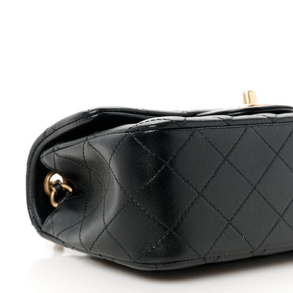 Chanel Lambskin Quilted Mini Rectangular Pearl Crush Flap Black 10 of 12