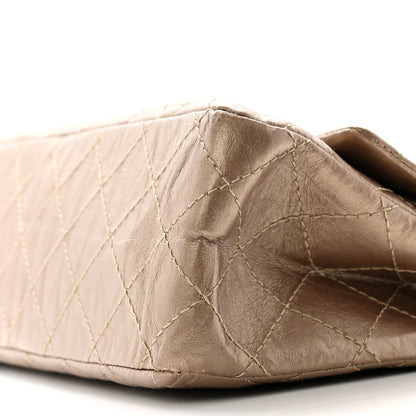 Chanel Metallic Aged Calfskin Quilted 2.55 Reissue 226 Flap Dark Gold 10 of 13