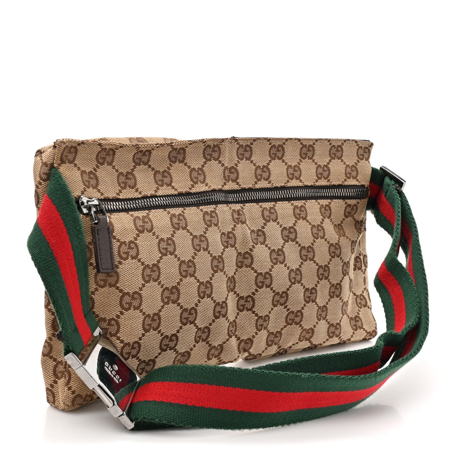 Gucci Monogram Web Belt Bag Dark Brown 3 of 11