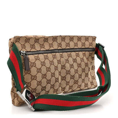 Gucci Monogram Web Belt Bag Dark Brown 3 of 11