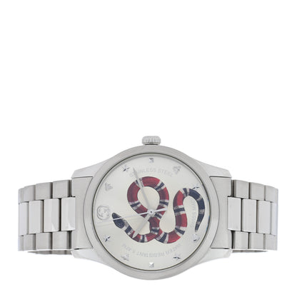 Gucci Stainless Steel 38mm G-Timeless Snake Quartz Watch 2 of 5