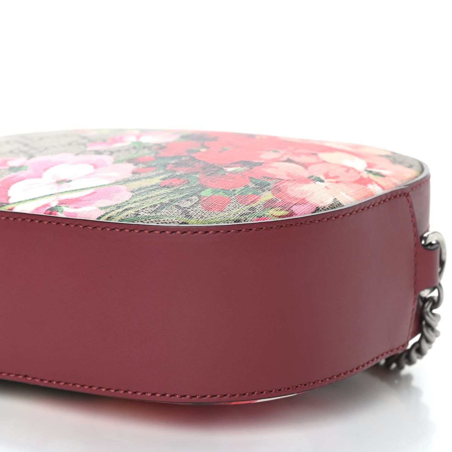 Gucci GG Supreme Monogram Blooms Mini Chain Shoulder Bag Beige Multicolor Dry Rose 11 of 11