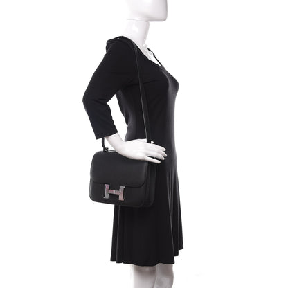 Hermes Grained Monsieur Optique Enamel Constance 24 Black 2 of 10