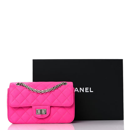 Chanel Goatskin Quilted 2.55 Reissue Mini Flap Fluorescent Pink 10 of 10