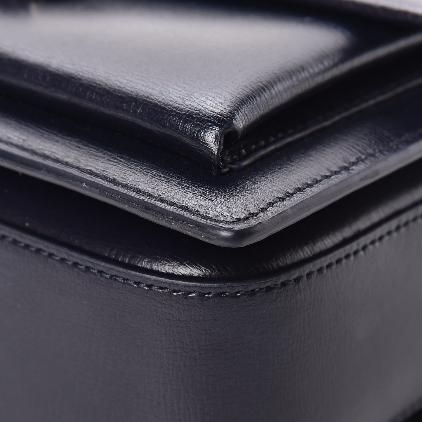 Calfskin Medium Bellechasse Satchel Navy