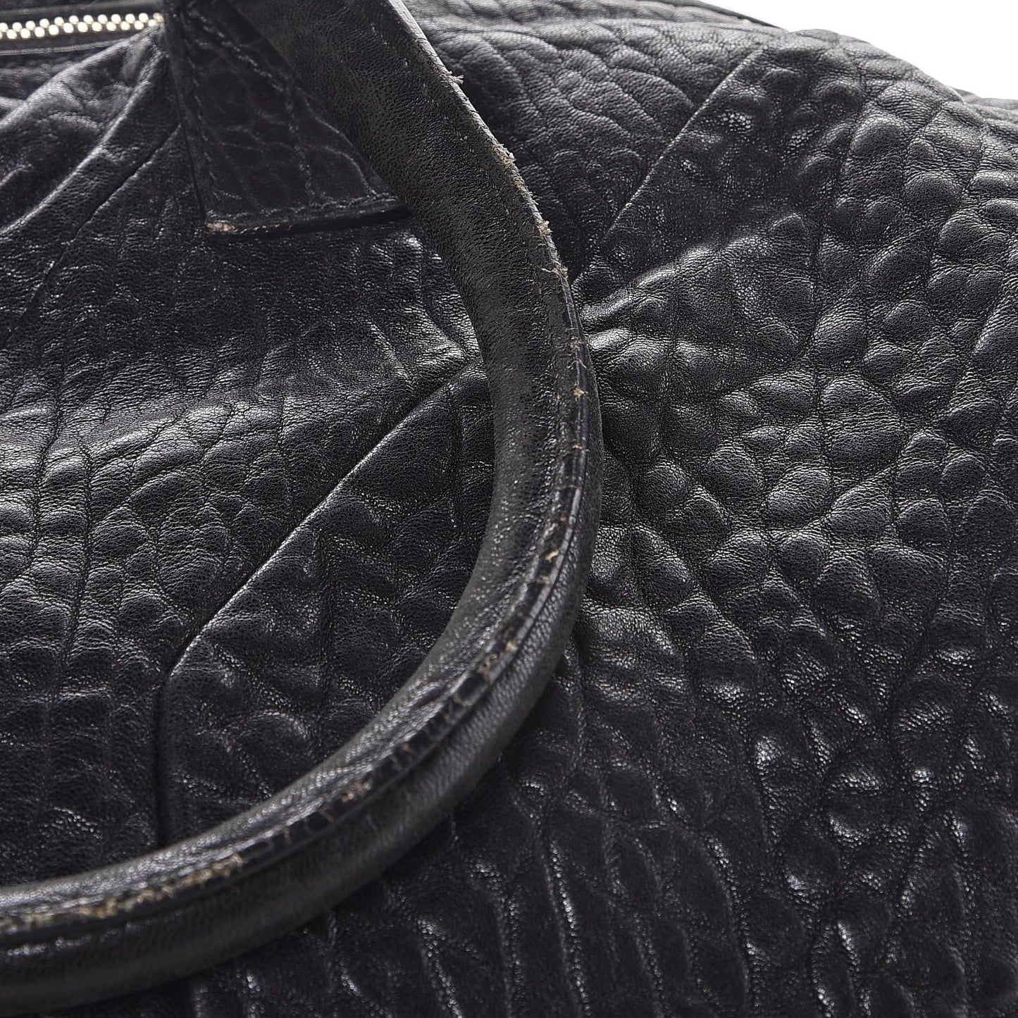 Pebbled Lambskin Medium Easy Sac Black