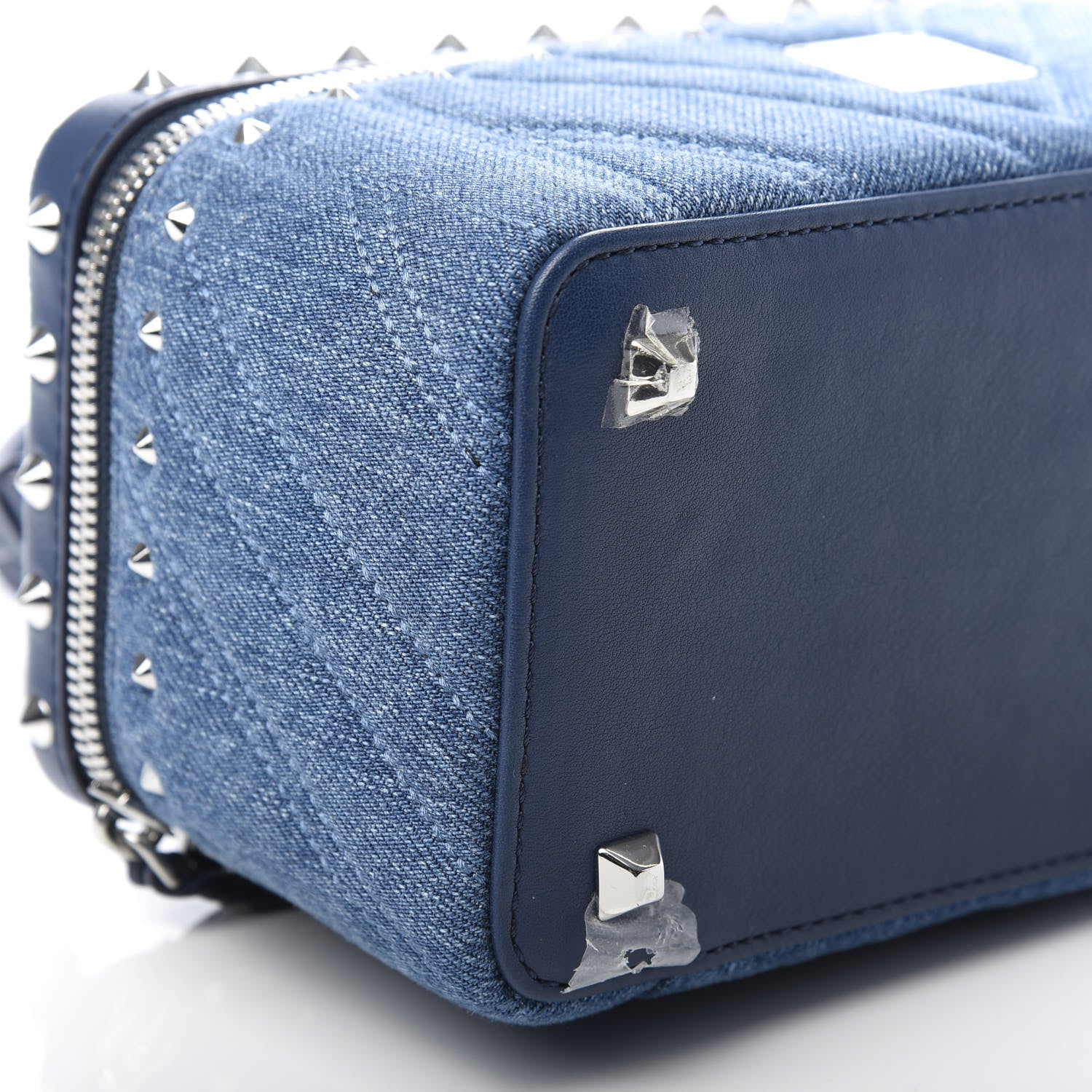 MCM Denim Rockstar Vanity Case Blue 6 of 9