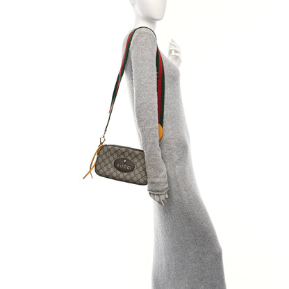 Gucci GG Supreme Monogram Web Neo Vintage Shoulder Bag Beige New Acero Crop 2 of 12