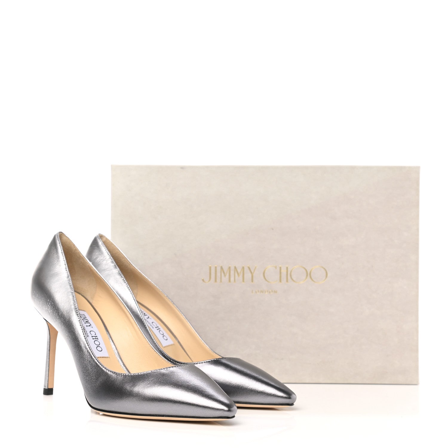 Jimmy Choo Romy 85 Pumps 38 Silver 10 of 10