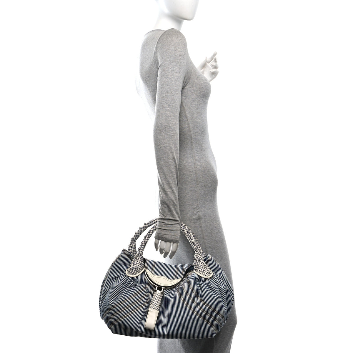 Fendi Denim Striped Spy Blue 2 of 10