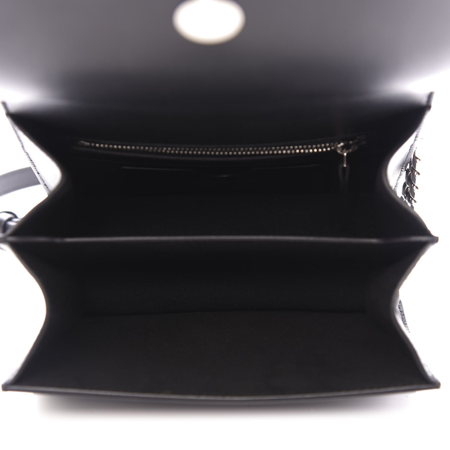 Alexander McQueen Calfskin Embroidered Knuckle Crossbody Black 5 of 10