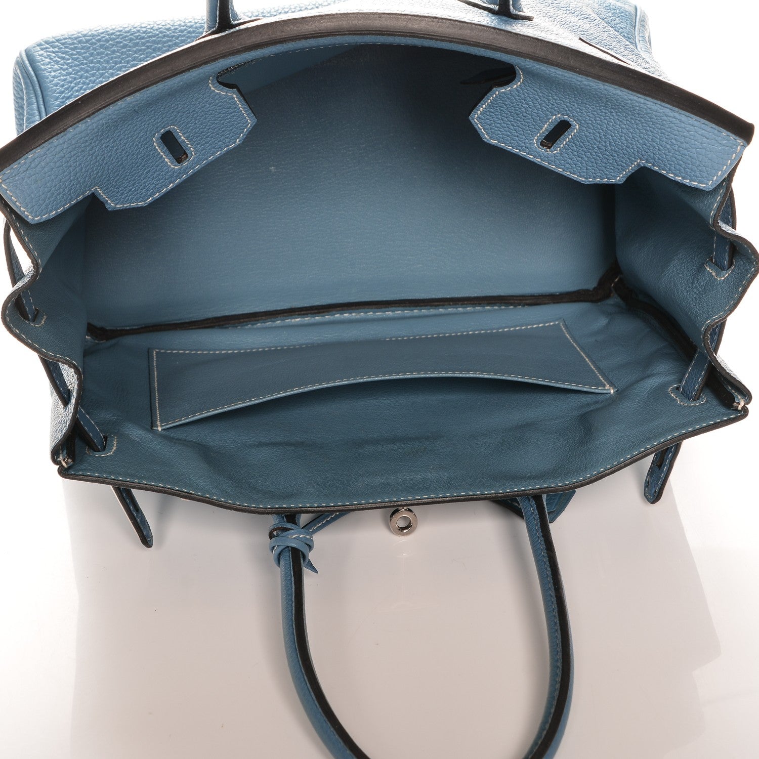 Hermes Togo Birkin 30 Blue Jean 7 of 27