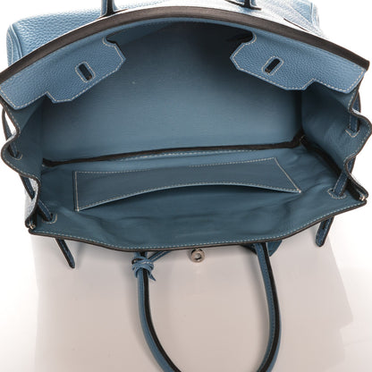 Hermes Togo Birkin 30 Blue Jean 7 of 27