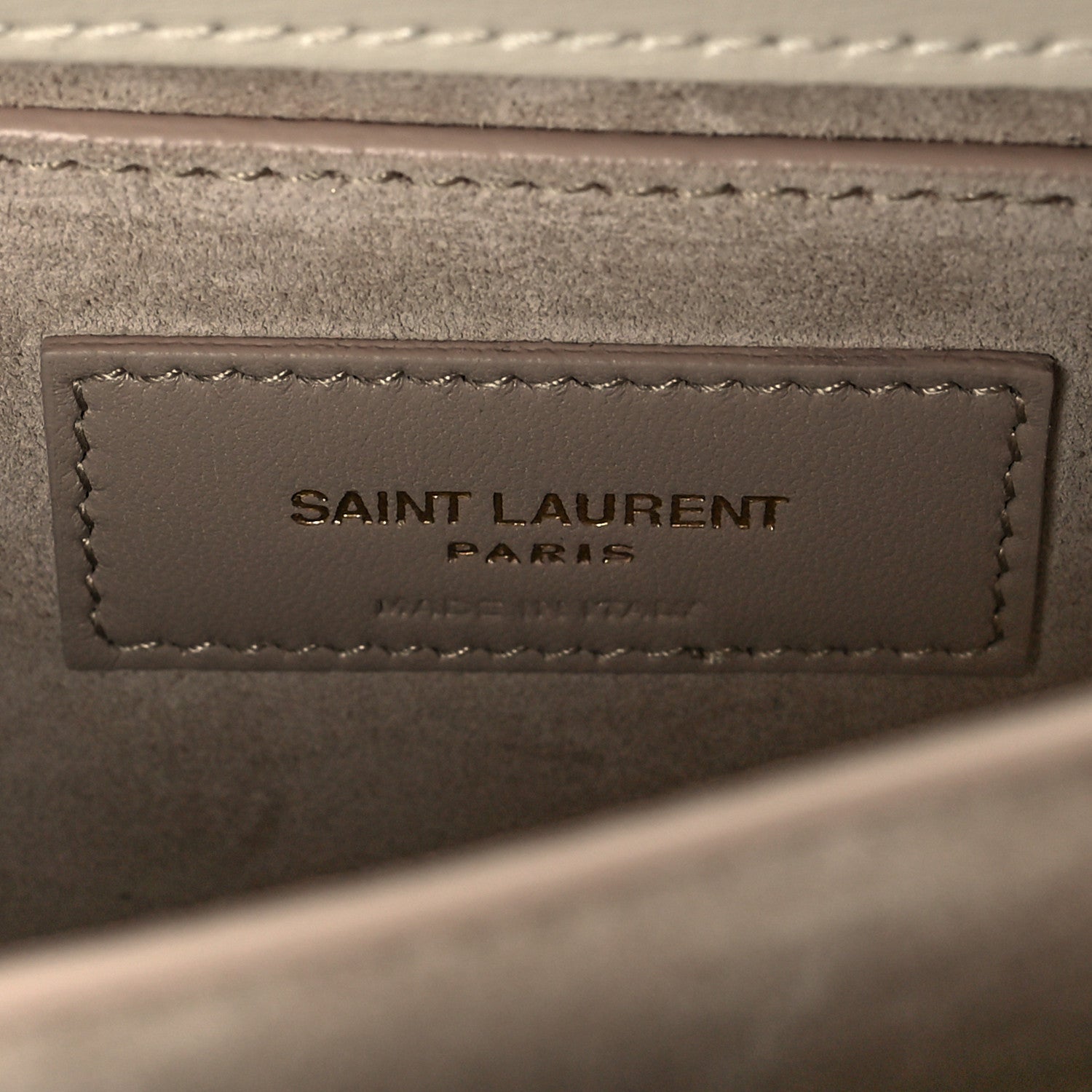 Saint Laurent Calfskin Medium Monogram Sunset Blanc Vintage 6 of 9