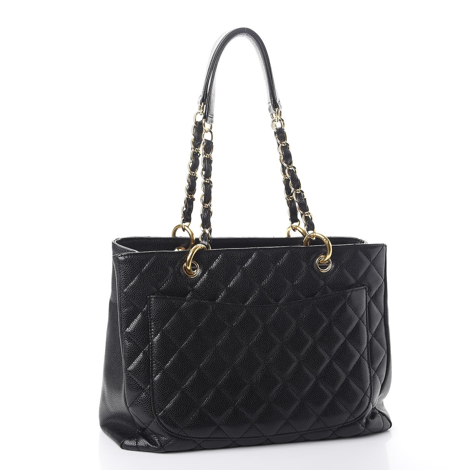 Chanel Caviar Quilted Grand Shopping Tote GST Black 3 of 13