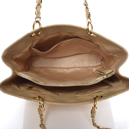 Chanel Caviar Quilted Grand Shopping Tote GST Beige 7 of 24