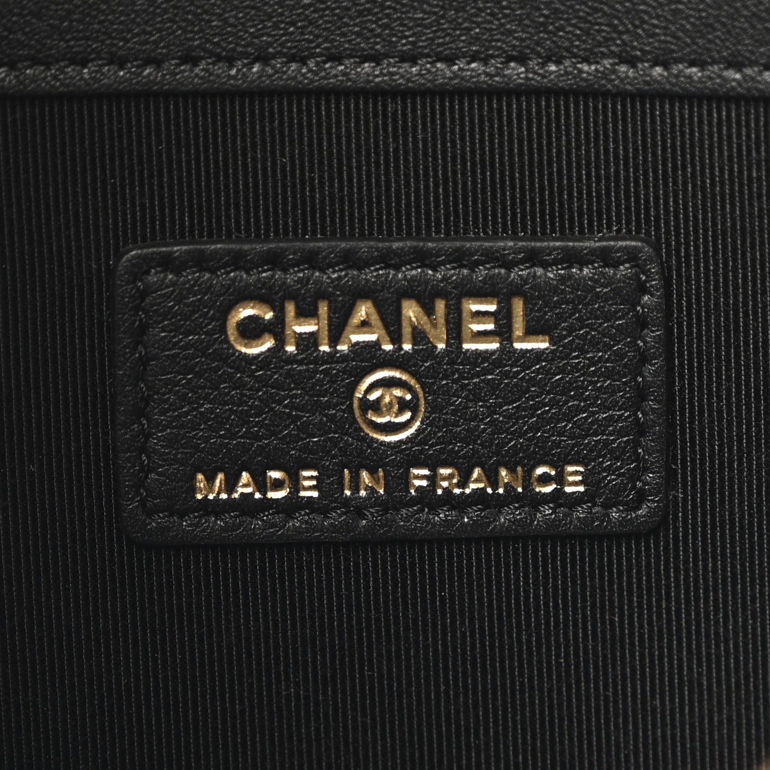 Chanel Calfskin Quilted Medium CC Pocket Cosmetic Case Black 6 of 10